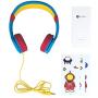 Kids Headphones - Funcl On-Ear Stereo Kids Headsets for Boys/Girls/Children/Teens, HD Microphone, Safe Materials, Limited Volume, 3.5mm Jack, iPads/Smartphones/Tablets/Laptops/Kindles (Space)