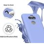 Weycolor LG Aristo 5 Plus Case ，LG Aristo 5 / K31 / Phoenix 5 / Fortune 3 / Risio 4 / Tribute Monarch / K8X, with Tempered Glass Screen Protector [2 Pack], Liquid Silicone Slim Soft Case (Purple)
