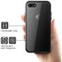 Mkeke Compatible with iPhone SE Case 2020, iPhone 8 Case, iPhone 7 Case Clear Cases for iPhone SE 2nd Generation, iPhone 8 and iPhone 7-Black