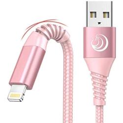 iPhone Charger [6ft, 2Pack], Aioneus Mfi Certified Lightning Cable Fast Charging, Nylon Braided Phone Charger Cord, Compatible with iPhone 12 Pro Max 11 Pro Xr Xs Max 10 8 Plus 7 6 6s 5c,SE 2020,iPad