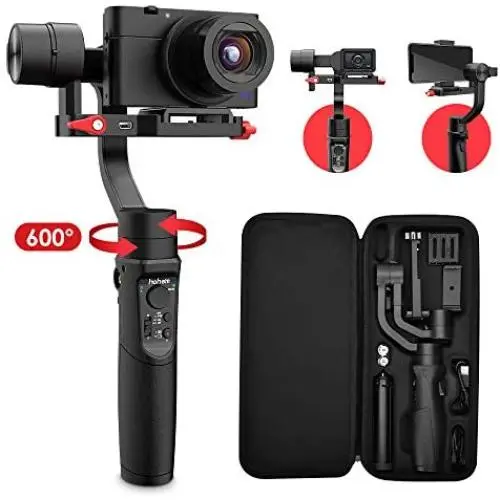 Hohem All in 1 3-Axis Gimbal Stabilizer for Compact Cameras/Action Camera/Smartphone w/ 600° Inception Mode, 0.9lbs Payload for iPhone 11 Pro Max/Gopro Hero 8/Sony Compact Camera RX100 - iSteady Multi Hohem All in 1 3-Axis Gimbal Stabilizer for Compact Cameras/Action Camera/Smartphone w/ 600° Inception Mode, 0.9lbs Payload for iPhone 11 Pro Max/Gopro Hero 8/Sony Compact Camera RX100 - iSteady Multi