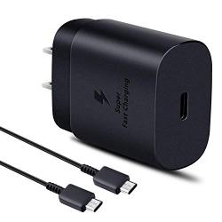 USB C PD Charger, 25W Fast Power Adapter and Type C Cable Compatible with Samsung Note 10 / Plus / S20 / S9 S8/ S10e / S10 5G Ultra, Google Pixel 4 3 2 3A / Pixel 2 XL 3XL 4XL, iPad Pro 12.9, 11