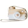 Unetox Kids Mini Wooden Camera Toys Fashion Neck Hanging Photographed Props with Rope Childrens Room Decorations (White)