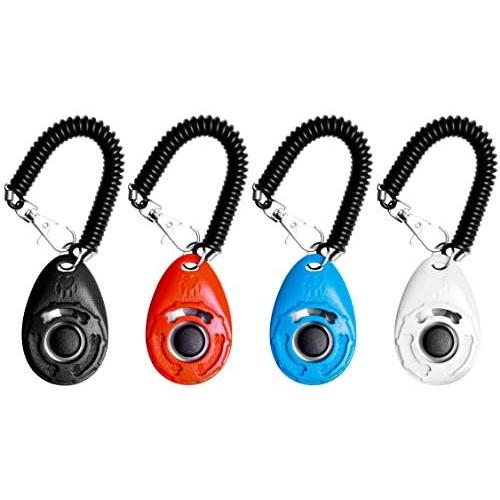 EcoCity 4-Pack Dog Training Clicker with Wrist Strap