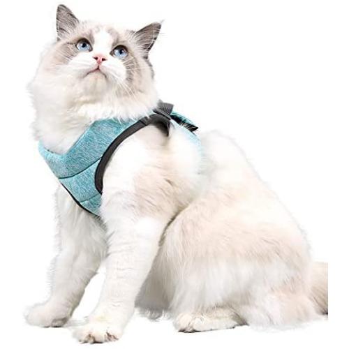 Cat Harness and Leash Set for Walking Lightweight Escape Proof Kitten Vest Harness Soft Fit for Cat Puppy Rabbits Easy Control