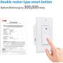 TOHUU WiFi Smart Light Switch,Smart Switches Work with Alexa Google Home,in-Wall Timer Switch Wireless 3 Way Smart Life Light Switch Remote Control for Light No Hub Required,FCC Listed(White-New)