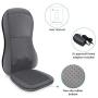 Comfier Full Back Massager with Heat -2D/3D Shiatsu Massage Seat Cushion with 10 Massage Nodes, Massage Chair Pad, Rolling Kneading Massage Pads for Back Pain Relief