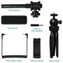 Smartphone Video Microphone Kit, UHURU UCM-11P Super-Cardioid Shotgun Video Microphone with Mini Tripod,Shotgun Interview Vloging Microphone for Phone Canon Nikon Sony Camera