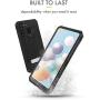 Evocel Galaxy A21 Explorer Series Pro with Glass Screen Protector and Belt Clip Holster for The Samsung Galaxy A21, Black