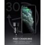 USB C Car Charger, AUKEY 36W 3-Port Fast Car Charger with 18W Quick Charge 3.0, 12V 3A PD Car Charger for iPhone 11 Pro Max XS XR X 8, AirPods, iPad, Samsung S20 Note 10, Google Pixel 4 4XL, Switch
