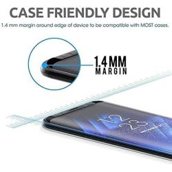 Galaxy S9 Screen Protector, (2-Pack) Tempered Glass Screen Protector[Force Resistant Up to 11 Pounds][Easy Bubble-Free] Case Friendly 2018 Released for Samsung S9 (5.8")