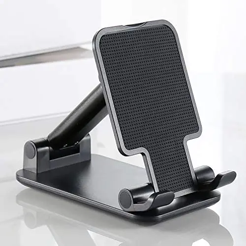 Wismat Cell Phone Stand for Desk - Adjustable Foldable Swivel Phone Stand, Cell Phone Holder for Desk Compatible with iPhone 12 11 Pro max X 7 8 Plus Mini Tablet, Mobile Phone Mount for Desktop Wismat Cell Phone Stand for Desk - Adjustable Foldable Swivel Phone Stand, Cell Phone Holder for Desk Compatible with iPhone 12 11 Pro max X 7 8 Plus Mini Tablet, Mobile Phone Mount for Desktop