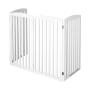 PAWLAND Freestanding Foldable Pet Gate for Dogs Extra Wide and Tall,4 Panel,36 inch Tall Dog Fence, Dog Gate for The House, Doorway, Stairs, White