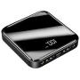 OYEALEX 20000mAh Portable Power Charger with LED Dual USB Ports 2.1A Output and 2A Input,Super Light Cell Phone Charger Battery Portable Power Supply/Power Bank Portable (Black,3.15INCH)
