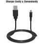 2 Pack 4FT 6amLifestyle 3DS USB Charger Cable, Power Charging Lead for Nintendo New 3DS XL/New 3DS/ 3DS XL/ 3DS/ New 2DS XL/New 2DS/ 2DS XL/ 2DS/ DSi/DSi XL/Black