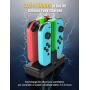 Switch Joy-Con Charging Dock, AairHut Charging Dock Stand Station for Switch Joy-Con and Pro Controller with Charging Indicator and Type C Charging Cable