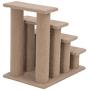 PawHut 25" 4-Step Multi-Level Carpeted Cat Scratching Post Pet Stairs