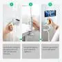 UGREEN Gooseneck Phone Holder for Bed Desk Flexible Cell Phone Clip Clamp Overhead Phone Mount Long Arm Compatible for iPhone 11 Pro Max SE XR XS 8 Plus 6 7 5, Samsung Galaxy S20 S10 S9 S8 S7, White
