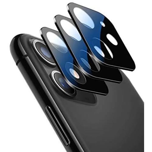 [3 Pack] OUNIER Camera Lens Protector for iPhone 11 Camera Films Metal Frame 9H Tempered Glass Protection Easy Install High Definition Anti-Scratch Compatible with Apple iPhone 11 Camera Film(6.1)