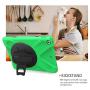 iPad 9.7 Rugged Protective Case with Strap for Kids Girls Boys, TSQ Heavy Duty Hard Durable Defender Drop Kids Shock Proof Case with Rotation Stand,Handle Hand Strap Grip& Neck Shoulder Strap Green