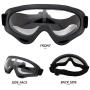 Valleycomfy 4 Pack Skiing Goggles, Adjustable Protective Motorcycle Goggles, Riding Safety Glasses, UV Protection Anti Fog Snow Goggles for Men Women Youth Kids