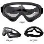 Valleycomfy 4 Pack Skiing Goggles, Adjustable Protective Motorcycle Goggles, Riding Safety Glasses, UV Protection Anti Fog Snow Goggles for Men Women Youth Kids
