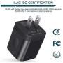 USB Wall Charger, Ailkin 2.1A Dual Port Portable Universal USB Wall Charger Adapter Compatible with iPhone X/8/7/6S/6S Plus, iPad Pro/Air 2/mini2, Galaxy S7/S6/Edge/Plus, Note 5/4, LG, HTC, and More