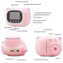 Oumij1 Mini Kids Camera - 24MP Children Digital Camera - Photos Printer - Printing Take Photos - Instantly Prints Photos - DIY Graffiti Video Recorder - USB Charging(Pink)