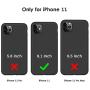 DTTO iPhone 11 Case, [Romance Series] Full Covered Shockproof Silicone Cover [Enhanced Camera and Screen Protection] with Honeycomb Grid Pattern Cushion for Apple iPhone 11 6.1” 2019, Black