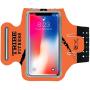 TRIBE Premium Running Armband & Phone Holder for iPhone X, Xs, Xs Max, Xr, 8, 7, 6, Plus Sizes, Galaxy S9, S8, S7, S9/S8 Plus, Note with Adjustable Elastic Band & Key/Card Slot - 100% Lycra