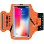 TRIBE Premium Running Armband & Phone Holder for iPhone X, Xs, Xs Max, Xr, 8, 7, 6, Plus Sizes, Galaxy S9, S8, S7, S9/S8 Plus, Note with Adjustable Elastic Band & Key/Card Slot - 100% Lycra