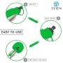 Dog Water Bottle, Stainless Steel Dog Water Dispenser, Portable Dog Water Bottle for Walking, Hiking, Running, Travel Dog Water Bottle, Easy to Use (Green)