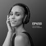 EQ App Over Ear Wireless Headphones - August EP650-Bass Rich Sound and Optimum Comfort - NFC and aptX LL Low Latency - [Black]