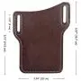 EASYANT PU Leather Cell Phone Holster Universal Case Sheath with Belt Hole Coffee EASYANT PU Leather Cell Phone Holster Universal Case Sheath with Belt Hole Coffee