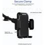 Mpow 033 Car Phone Mount, Windshield Long Arm Car Phone Holder with One Button Design and Anti-Skid Base Car Cradle Compatible iPhone Xs MAX,Xs,Xr,X,8,7,7P,6s, Galaxy S10,S9,S8,Google,LG,HTC(Black)