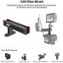 SMALLRIG Top Handle Grip with Locating Point for Arri, Adjustable Camera Handle with Mounting Points, Shoe Mount for Video Camera Cages, LED Lights Microphones- 1984