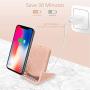AVANTY Wireless Charger, Qi-Certified 10W Wireless Charging Stand Dock Compatible with iPhone 11/11 Pro/11 Pro Max/Xs MAX/XR/XS/X/8,Galaxy S10/S9/S8/Note 10/Note 9 and More (Rose Gold)