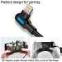 LED iPhone Charger Cable 10 FT 3Pack Right Angle Lightning Cable 90 Degree Nylon Braided Charging Cord Gaming USB Charging/Sync Compatible with iPhone Xs MAX XR X 8 7 6S 6 Plus SE 5S 5C 5, iPad, iPod