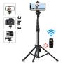 Selfie Stick Tripod, 54" Extendable Tripod Stand Phone Tripod Camera Tripod Wireless Remote Shutter Compatible with iPhone 11 pro Xs Max Xr,Android,Vlogging/Streaming/Photography/Recording