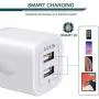 USB Wall Charger, Charger Adapter, Ailkin 5-Pack 2.1Amp Dual Port Quick Charge Plug Cube for iPhone 12/SE/11 Pro Max/8/7/6S/6S Plus/6 Plus/6, Samsung Galaxy, LG, HTC, Moto, Kindle Charging Box Block