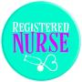 Registered Nurse RN Medical Stethoscope Blue Purple White PopSockets Grip and Stand for Phones and Tablets