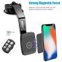 Magnetic Mount, WixGear Universal Dashboard Curved Magnetic Phone Car Mount Holder for Cell Phones and Mini Tablets with Fast Swift-snap Technology, Magnetic Cell Phone Mount