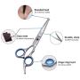PetQoo Dog Grooming Scissors Kit -  Professional Pet Grooming Scissors Set with Straight  and  Thinning Cutting Shears  with Comb for pet grooming , Suitable for Large and Small Dogs or Cats