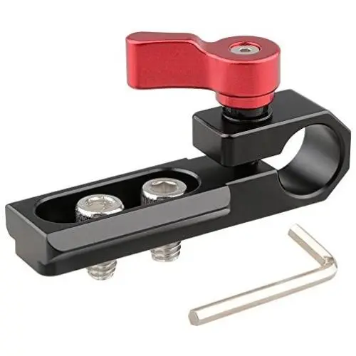 CAMVATE 15mm Single Rod Clamp with NATO Rail(Red) CAMVATE 15mm Single Rod Clamp with NATO Rail(Red)