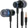 MUNSKT Earbud Headphones with Remote & Microphone, in Ear Earphone Stereo Sound Noise Isolating Tangle Free for iOS and Android Smartphones, Laptops, Gaming (4 Mixed Colors)