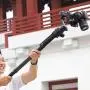 Carbon Fiber Extension Monopod Pole for DJI Ronin S/SC, Extendable Rod Handheld Stick 13.7-Inch Gimbal Handle Grip Compatible with DJI Ronin-S/Ronin SC/Moza Air 2 / FeiyuTech AK4000 Zhiyun Crane 2