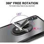 Red Multipurpose Mobile Phone Bracket, Stand 360 Degree Rotation Phone Ring Holder for Car Home HENGBANG