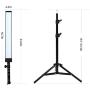 GSKAIWEN 180 LED Light Photography Studio LED Lighting Kit Adjustable Light with Light Stand Tripod Photographic Video Fill Light