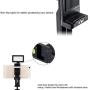 Cell Phone Tripod Mount Adapter Smartphone Tripod Holder Clip Clamp with LED Light & Microphone Shoe Mount and Bubble Level for iPhone/Samsung Galaxy/Moto/Huawei/MI Used on Tripod Monopod and More