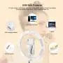 11.5" Selfie Ring Light with Stand and Phone Holder,Foldable Makeup Light 22" - 66” Stretchable Portable Selfie Desk Fill Light for Indoor Outdoor Live Stream/Makeup/YouTube/Tiktok/Vlogging,White 11.5" Selfie Ring Light with Stand and Phone Holder,Foldable Makeup Light 22" - 66” Stretchable Portable Selfie Desk Fill Light for Indoor Outdoor Live Stream/Makeup/YouTube/Tiktok/Vlogging,White